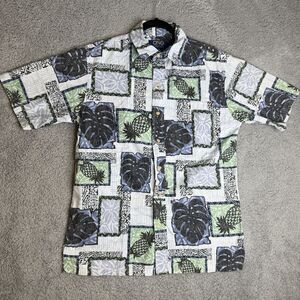 Hawaiian Shirt Mens Medium Ono Aloha Button Up Short Sleeve